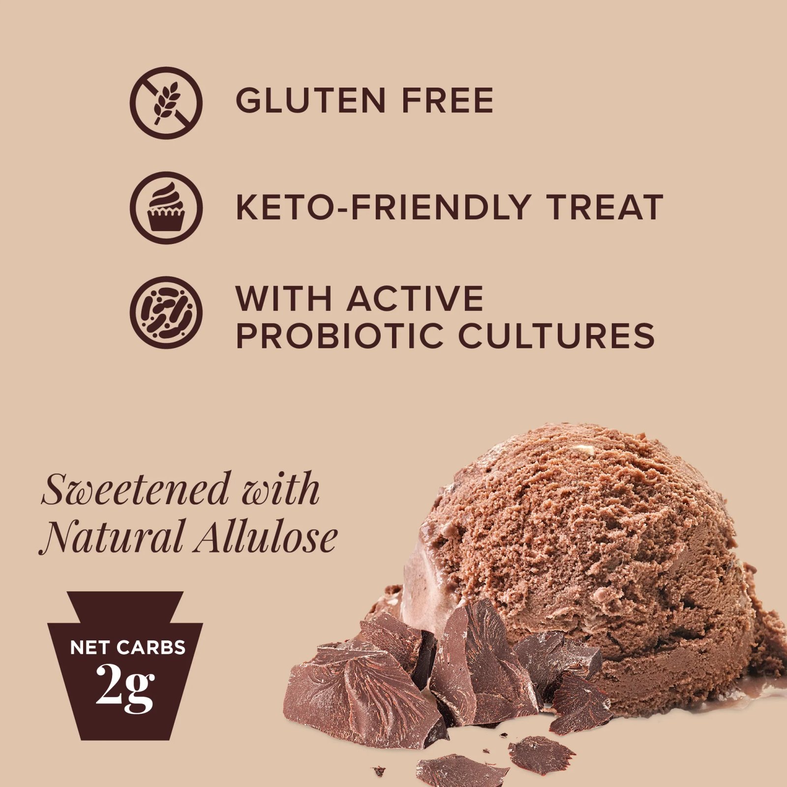 Ice Cream Mix for your Healthy Lifestyle Keto Friendly Diabetic Friendly Active Probiotic Cultures Kosher Dairy