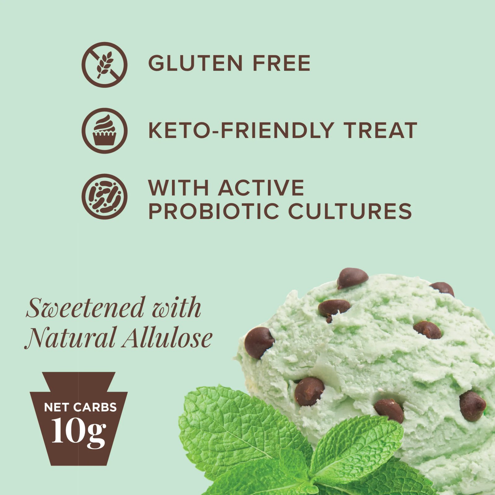 Keystone Pantry Low Sugar Healthy Lifestyle Keto Friendly Probiotic Ice Cream Mix