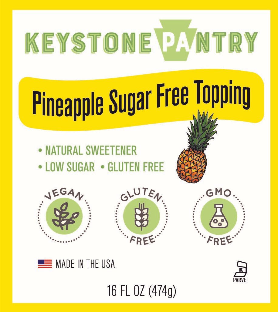 Sugar Free Non GMO Healthy Alternative Pineapple Topping