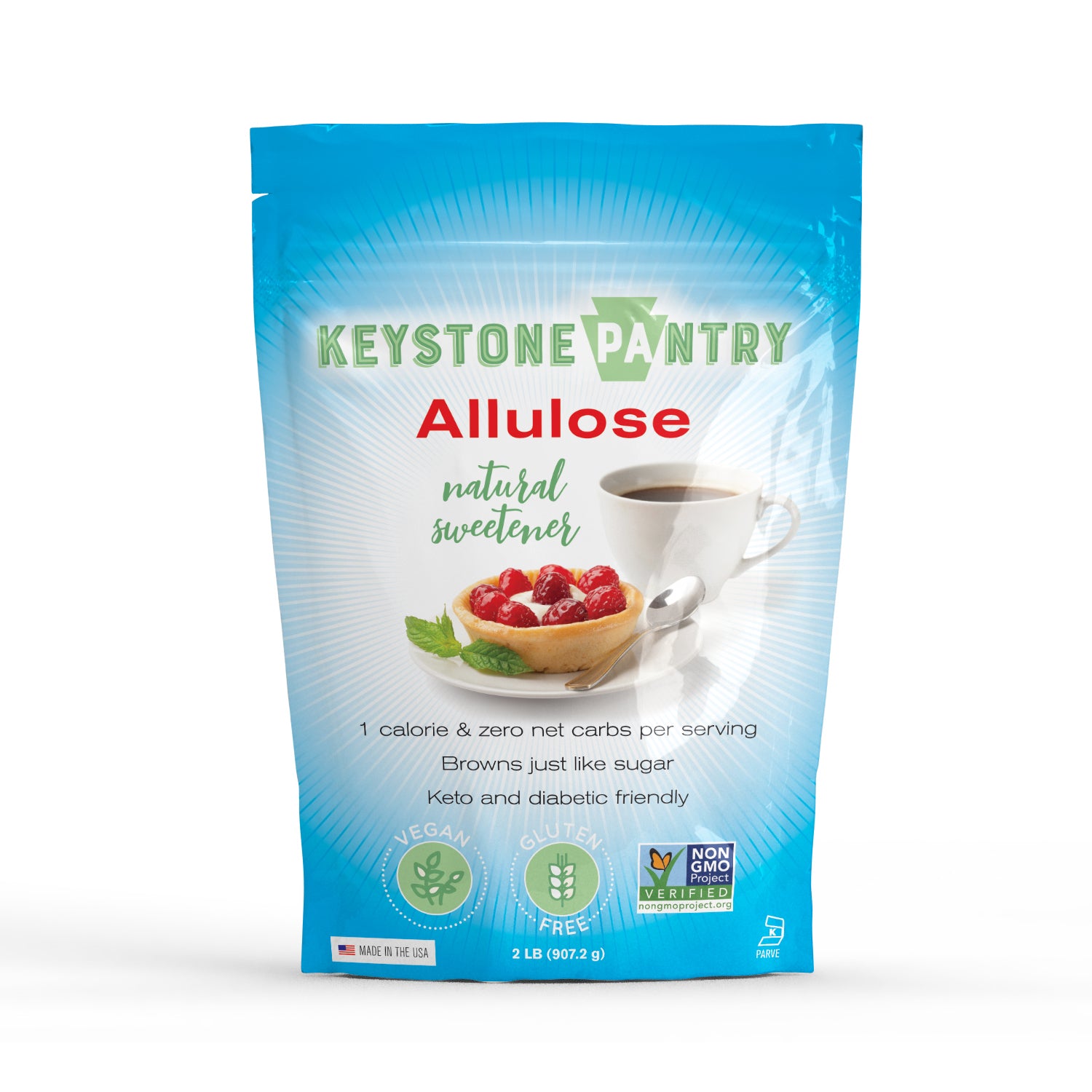Keystone Pantry Allulose Vegan, Keto and Diabetic Friendly Natural Sweetener