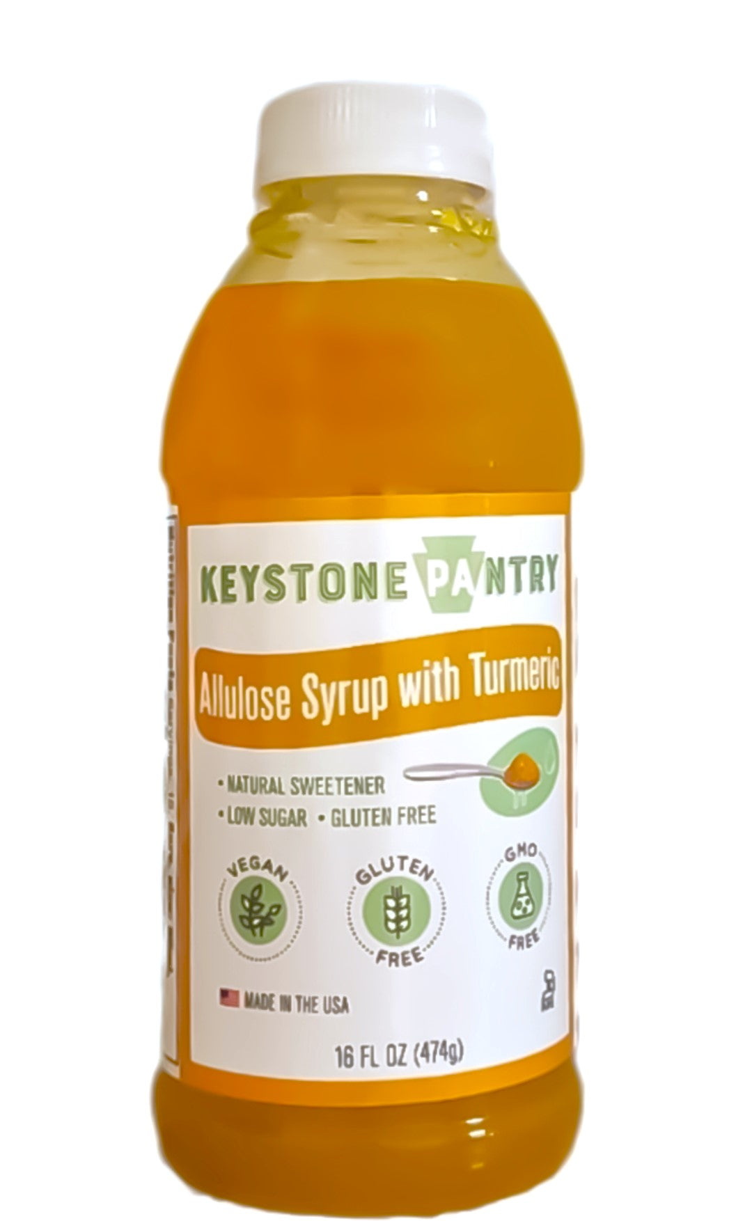 eystone Pantry Allulose Syrup with Tumeric Natural Sweetener Healthy Option