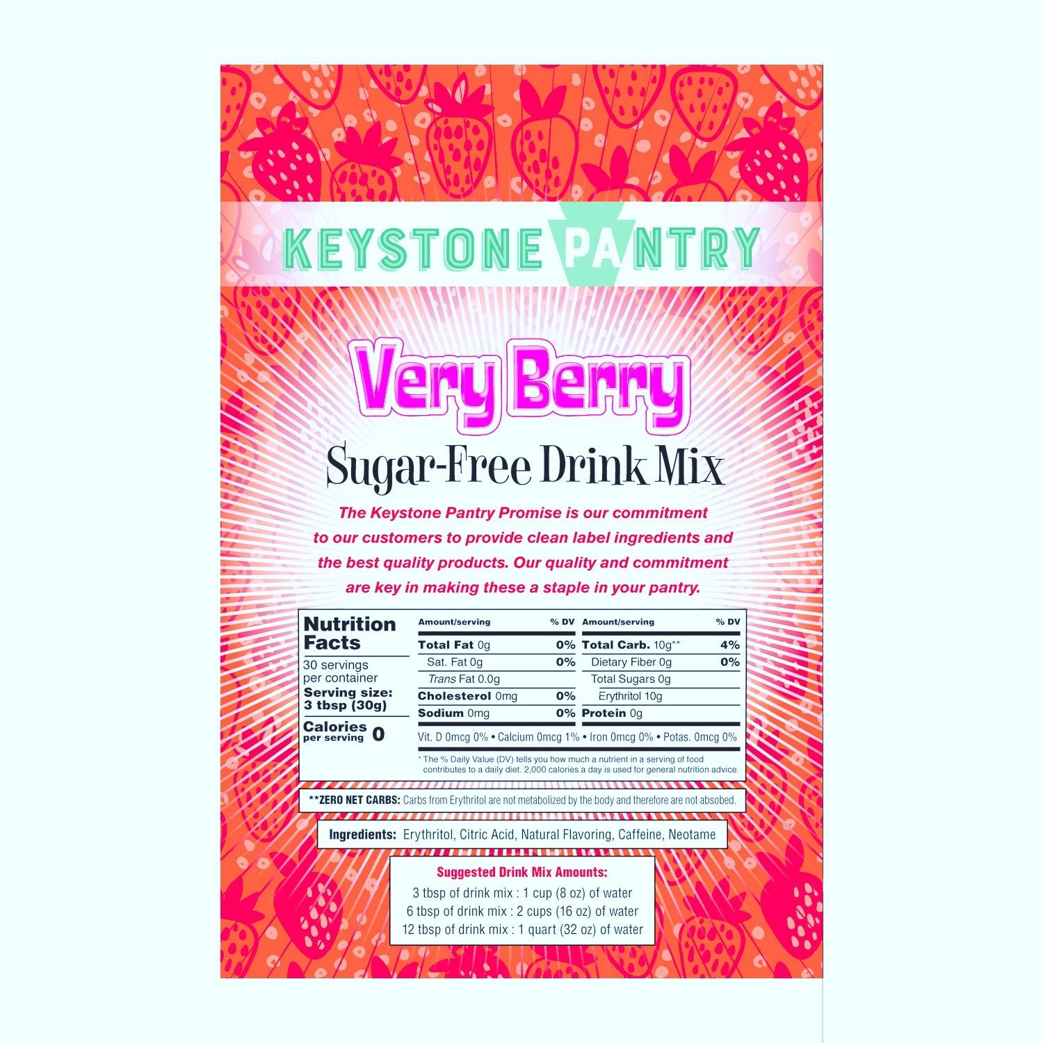 Keystone Pantry Sugar-Free Drink Mix is Certified Kosher-Pareve